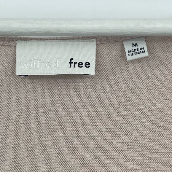 Aritzia Wilfred Free Marcoux Dress V-Neck Jersey Knit Medium Oversized Lagenlook - Picture 6 of 7